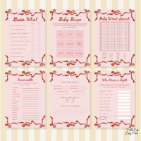 'our little sweetheart is on the way' welcome sign canva template digital dowload